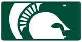 Michigan State Spartans NCAA License Plate - Acrylic Mega Style
