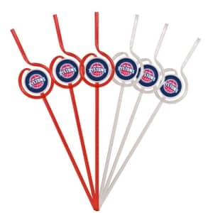 Detroit Pistons NBA Team Sipper Straws