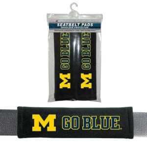 Michigan Wolverines Velour Seat Belt Pads