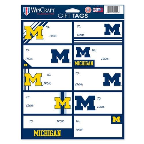 Michigan Wolverines NCAA Gift Tags