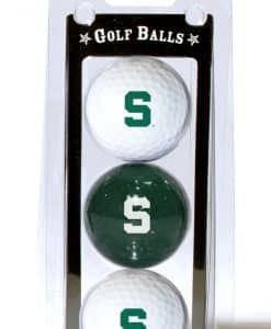 Michigan State Spartans NCAA 3 Pack of Golf Balls