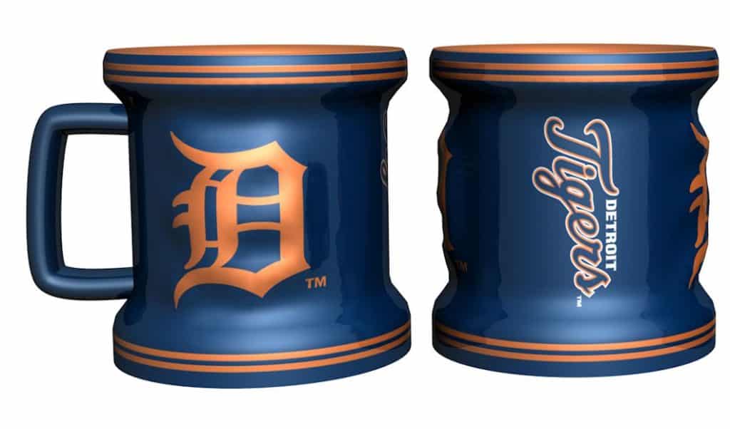 Detroit Tigers MLB Sculpted Mini Mug Shot Glass