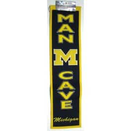 Michigan Wolverines NCAA Wool Man Cave Banner
