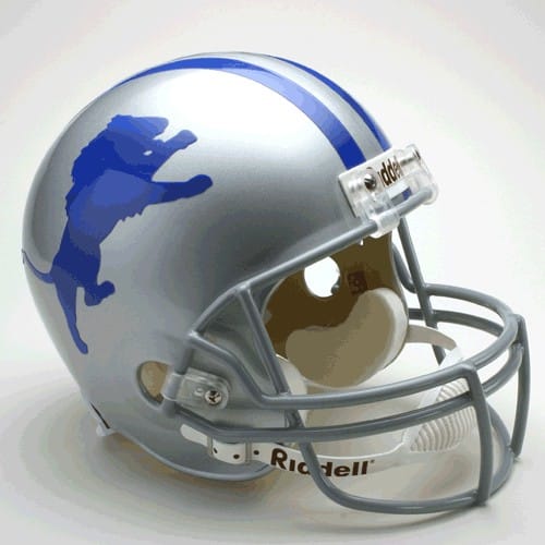 Detroit Lions NFL 1962-68 Throwback Riddell Deluxe Replica Helmet
