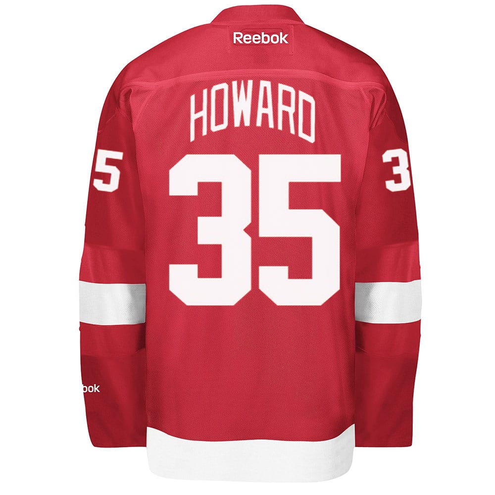 Howard Detroit Red Wings Home Jersey