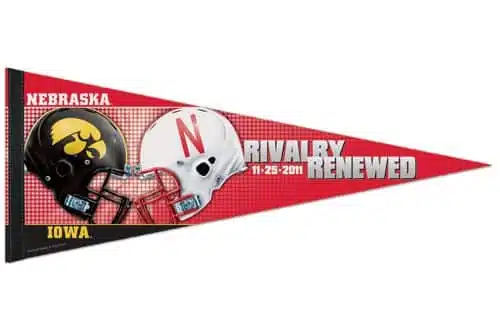 Nebraska Cornhuskers/Iowa Hawkeyes Premium Pennant - 11-25-11