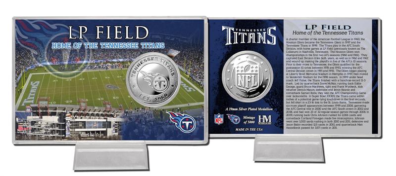 Tennessee Titans Silver Coin Card - Stadium