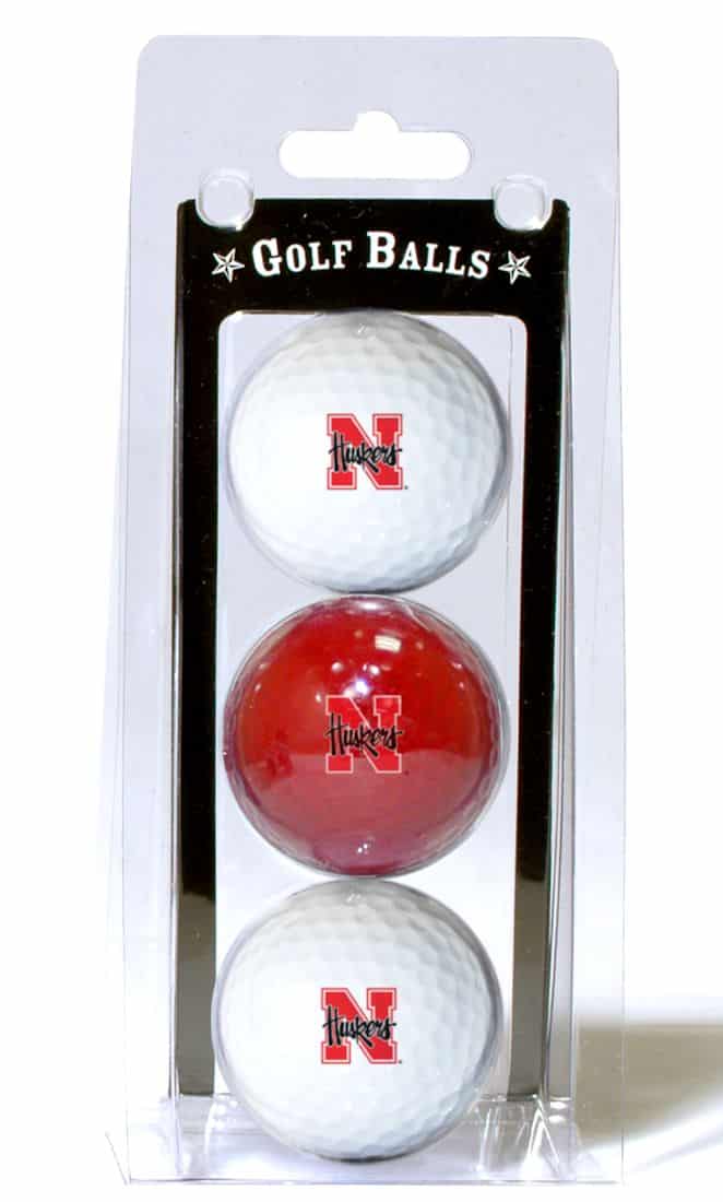 Nebraska Cornhuskers 3 Pack of Golf Balls
