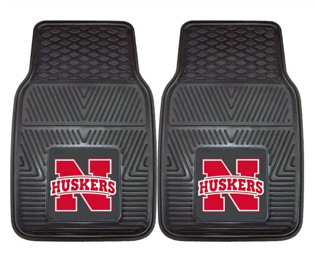 Nebraska Cornhuskers Heavy Duty 2-Piece Vinyl Car Mats