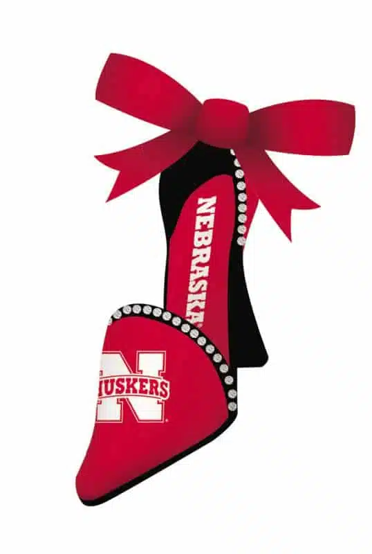 Nebraska Cornhuskers High Heeled Shoe Ornament