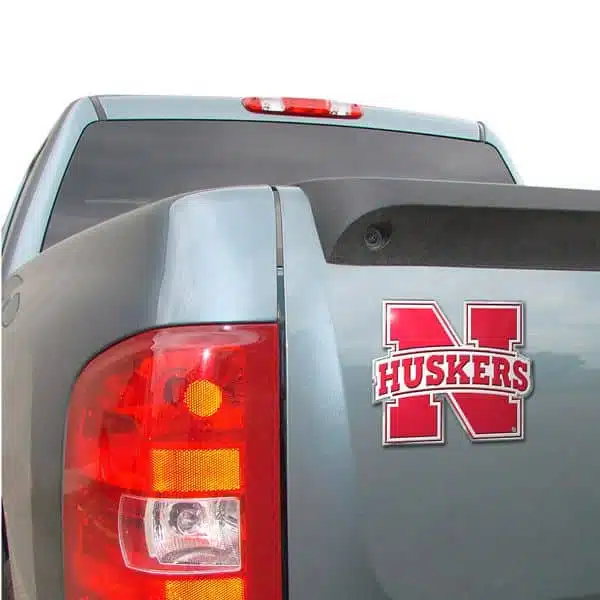 Nebraska Cornhuskers Color Auto Emblem - Die Cut