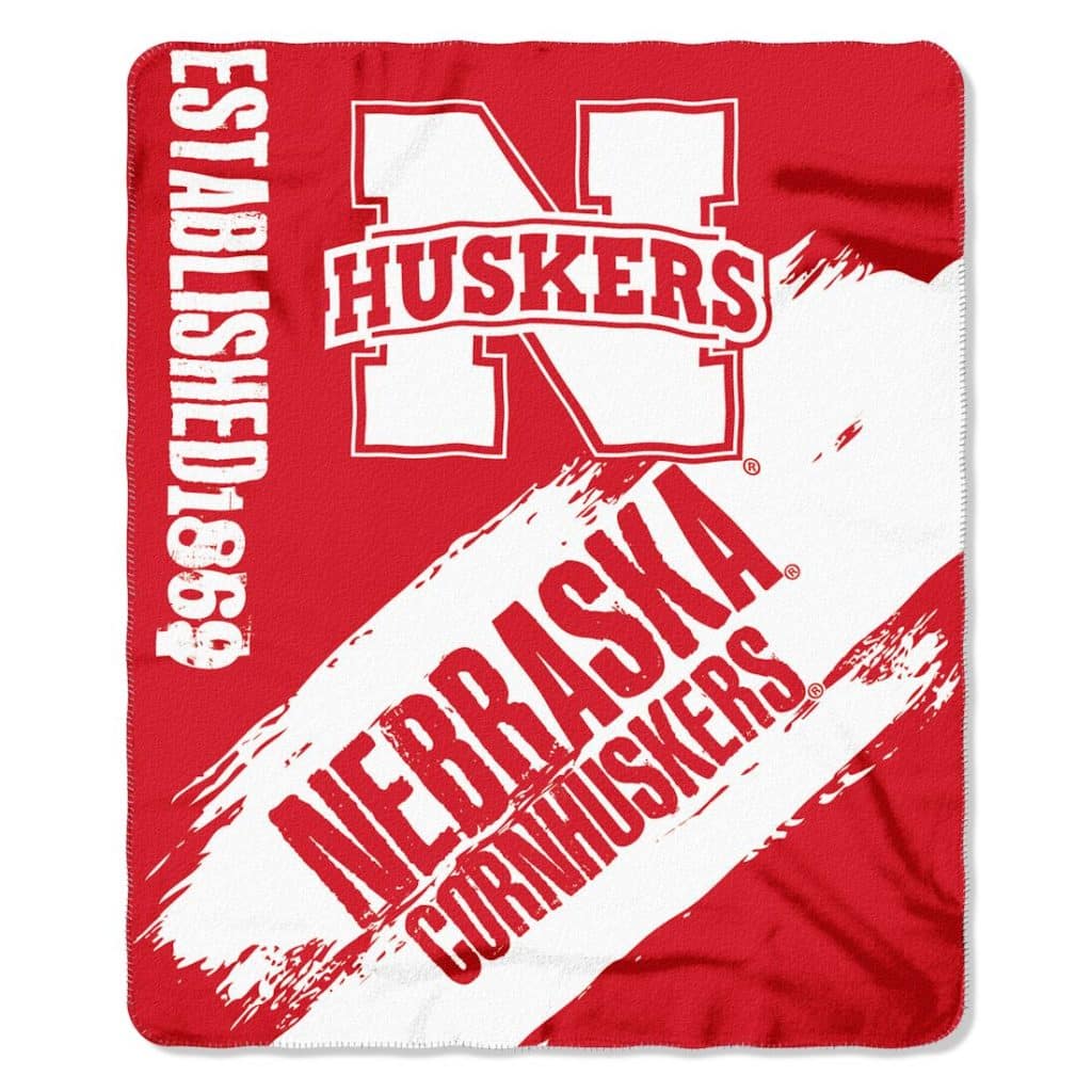 Nebraska Cornhuskers 50x60 Fleece Blanket - College Painted Design