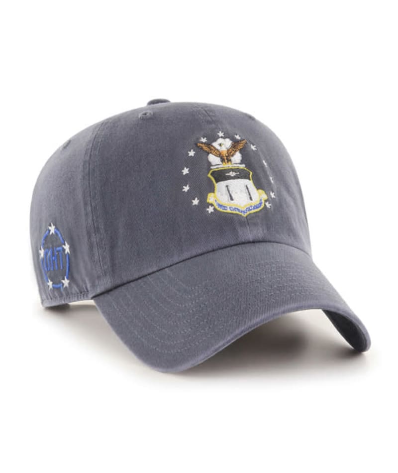 Air Force Falcons 47 Brand Vintage Navy Clean Up Adjustable Hat - Image 2