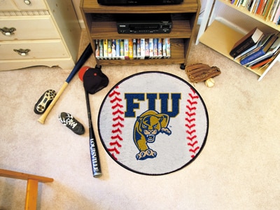 Florida International Univ Baseball Rugs 29" diameter