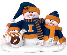 Illinois Fighting Illini Table Top Snow Family