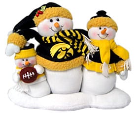 Iowa Hawkeyes Table Top Snow Family