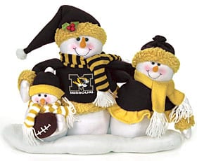 Missouri Tigers Table Top Snow Family