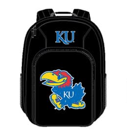 Kansas Jayhawks Back Pack - Black Southpaw Style