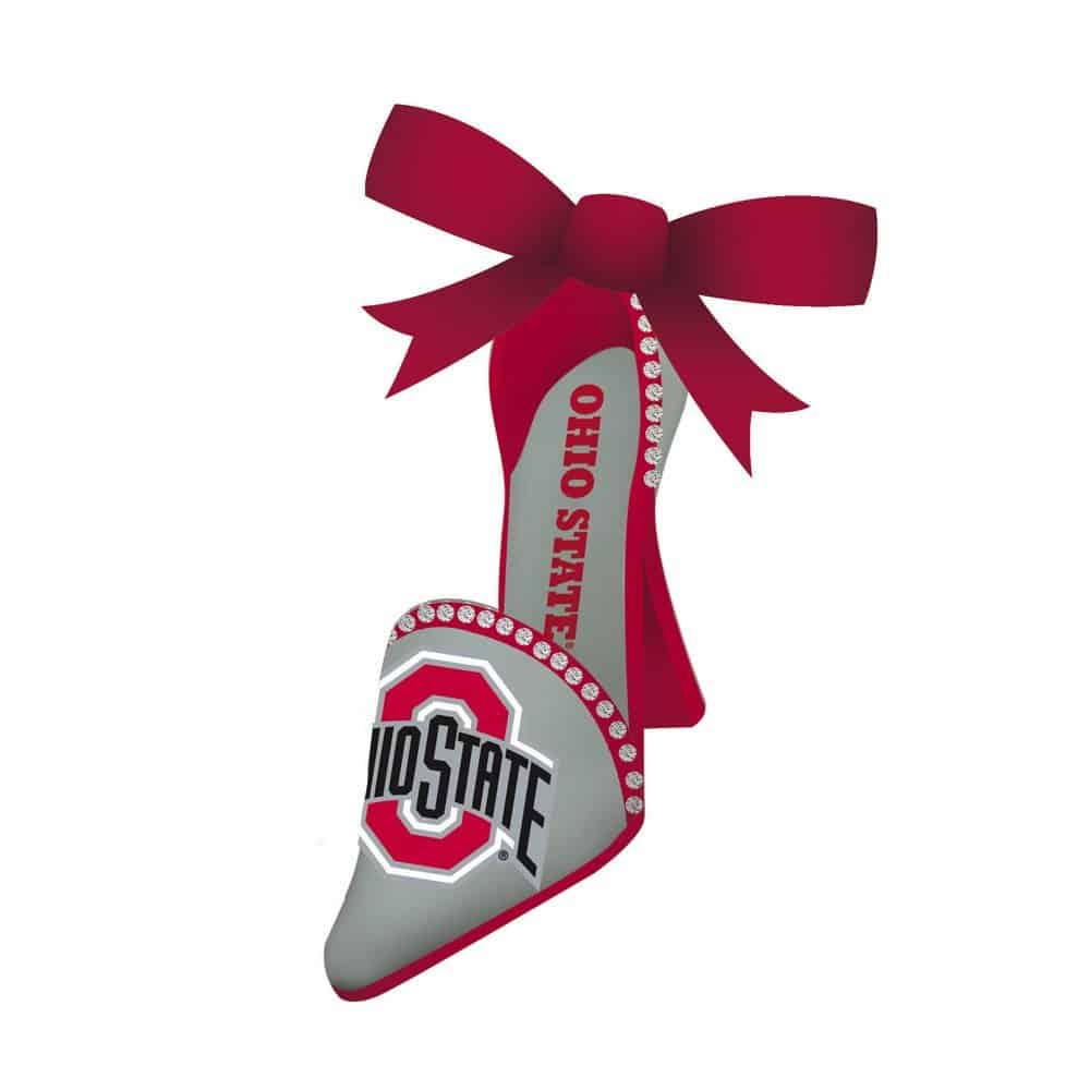 Ohio State Buckeyes High Heeled Shoe Ornament