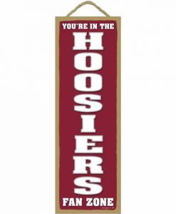 Indiana Hoosiers Fan Zone Wood Sign