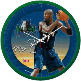 Minnesota Timberwolves Kevin Garnett Wall Clock