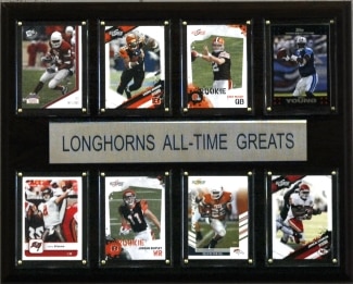 Texas Longhorns Plaque - All Time Football Greats 12"x15"