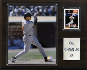 Baltimore Orioles Plaque - Cal Ripken Jr. 12"x15" Player