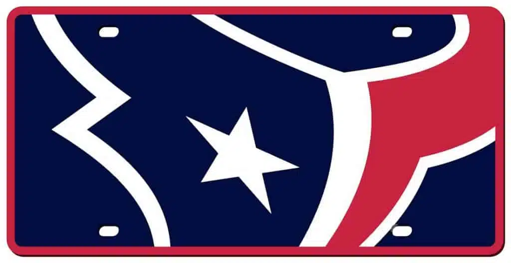 Houston Texans License Plate - Acrylic Mega Style