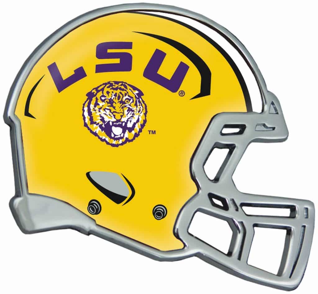 LSU Tigers Auto Emblem - Helmet