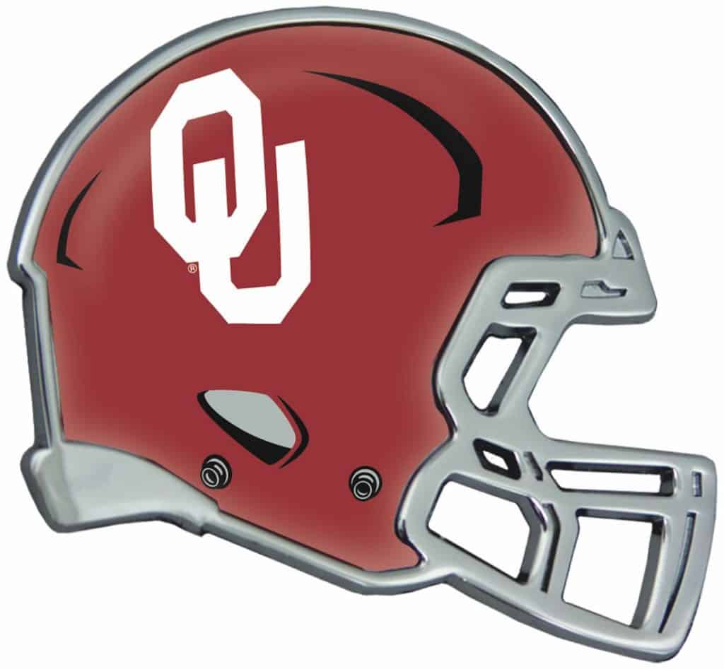 Oklahoma Sooners Auto Emblem - Helmet