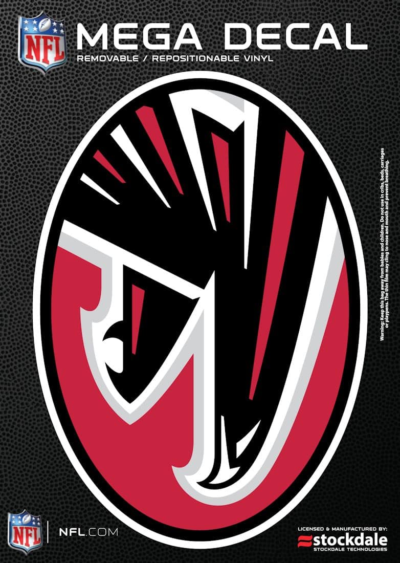 Atlanta Falcons 5"x7" Mega Decal