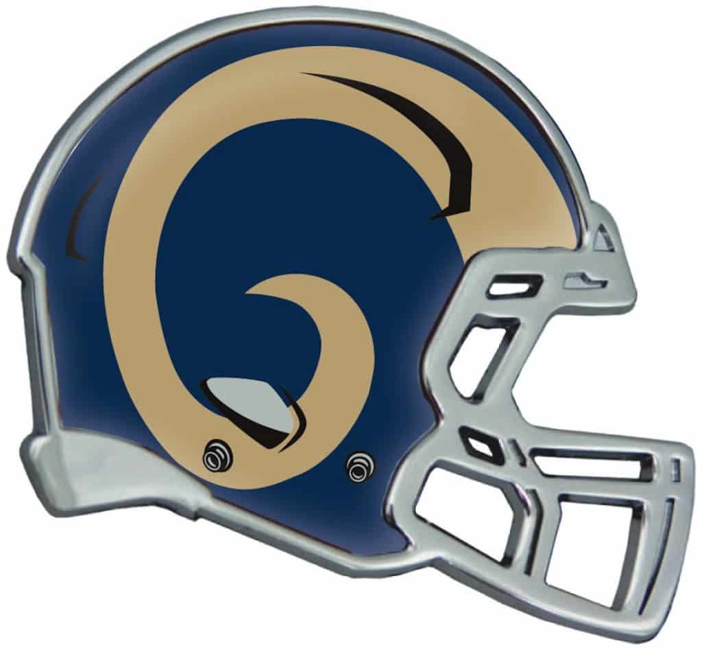 St. Louis Rams Auto Emblem - Helmet