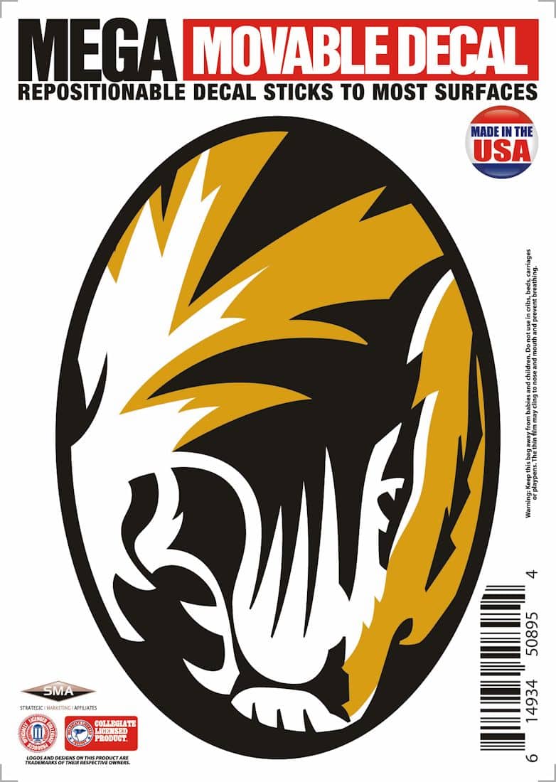 Missouri Tigers 5"x7" Mega Decal