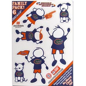 Florida Gators 5"x7" Family Car Decal Sheet