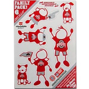 Ohio State Buckeyes 5"x7" Family Car Decal Sheet