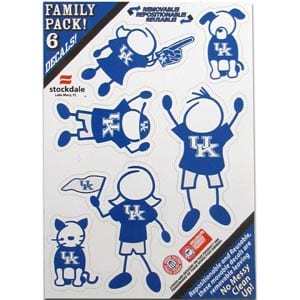 Kentucky Wildcats 5"x7" Family Car Decal Sheet
