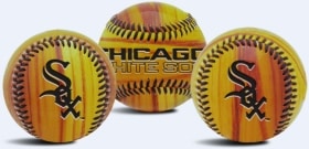 Chicago White Sox Wood Grain Baseball