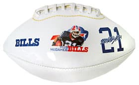 Buffalo Bills Willis McGahee Attitude High Gloss Junior Size Football