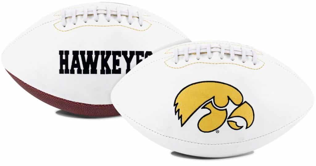 Iowa Hawkeyes Full Size Embroidered Signature Football