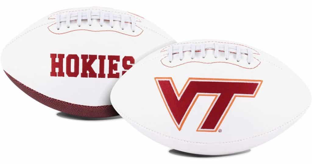 Virginia Tech Hokies Full Size Embroidered Signature Football