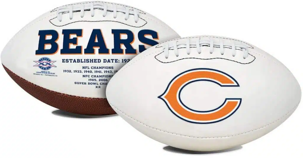 Chicago Bears Embroidered Signature Series Football