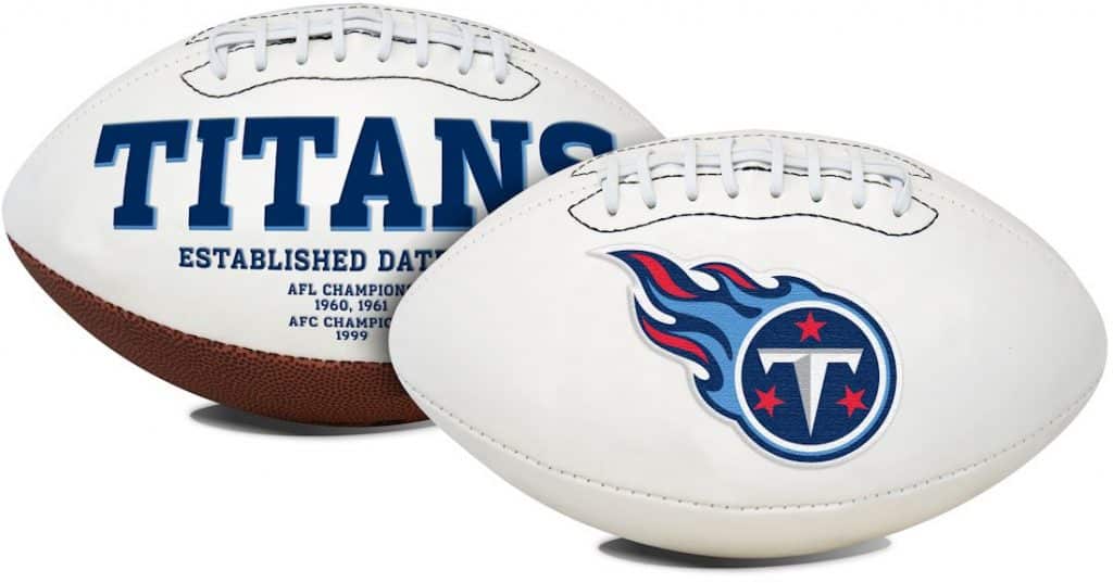 Tennessee Titans Embroidered Signature Series Football