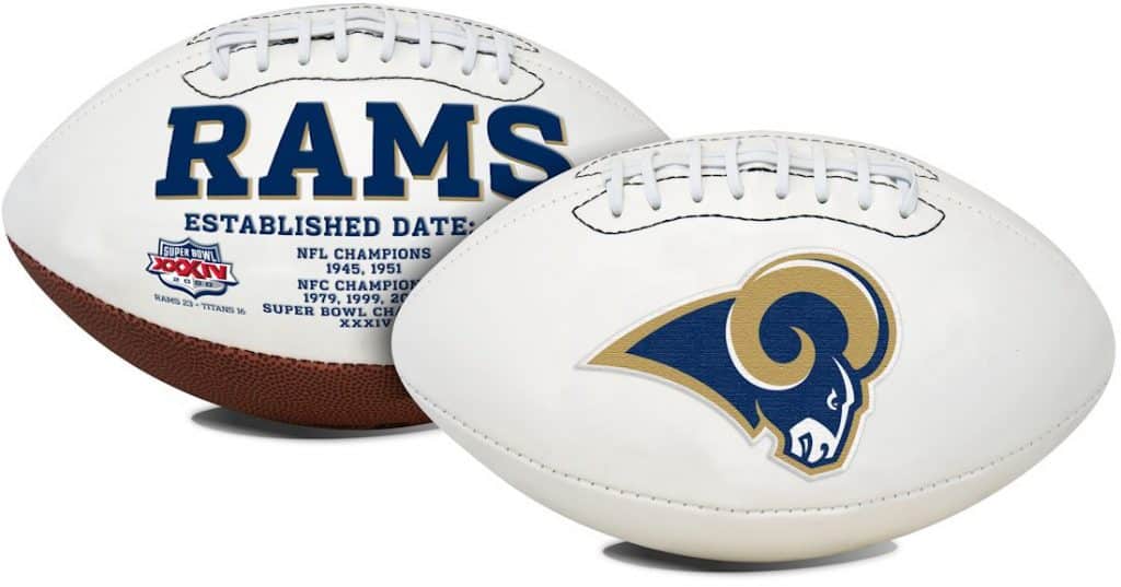 St. Louis Rams Embroidered Signature Series Football