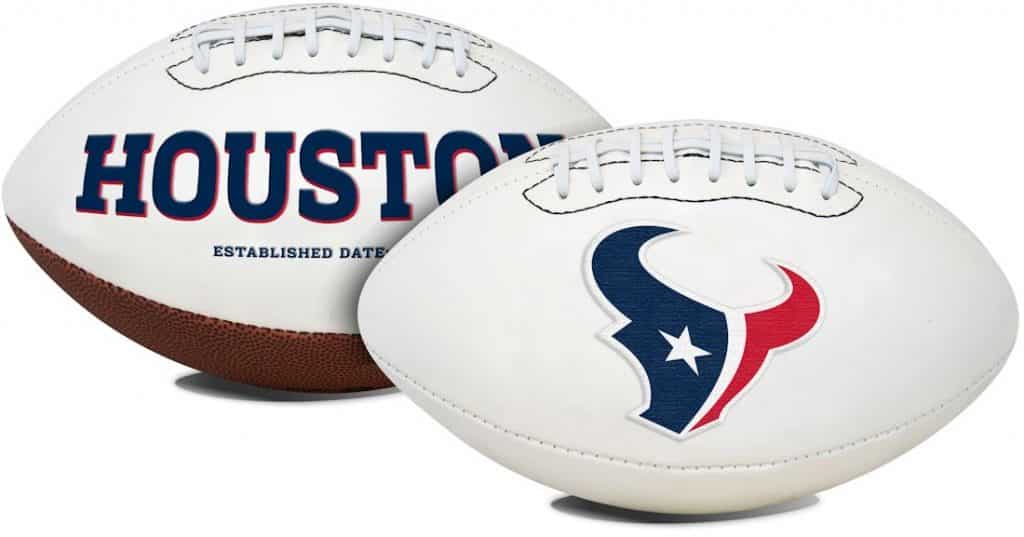 Houston Texans Embroidered Signature Series Football