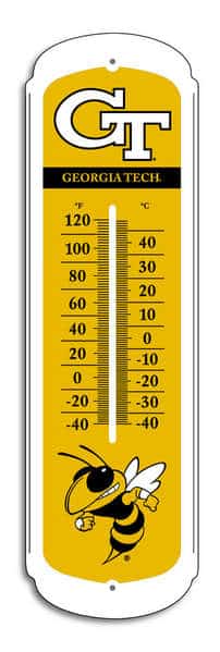 Georgia Tech Yellow Jackets Outdoor Thermometer - 27"