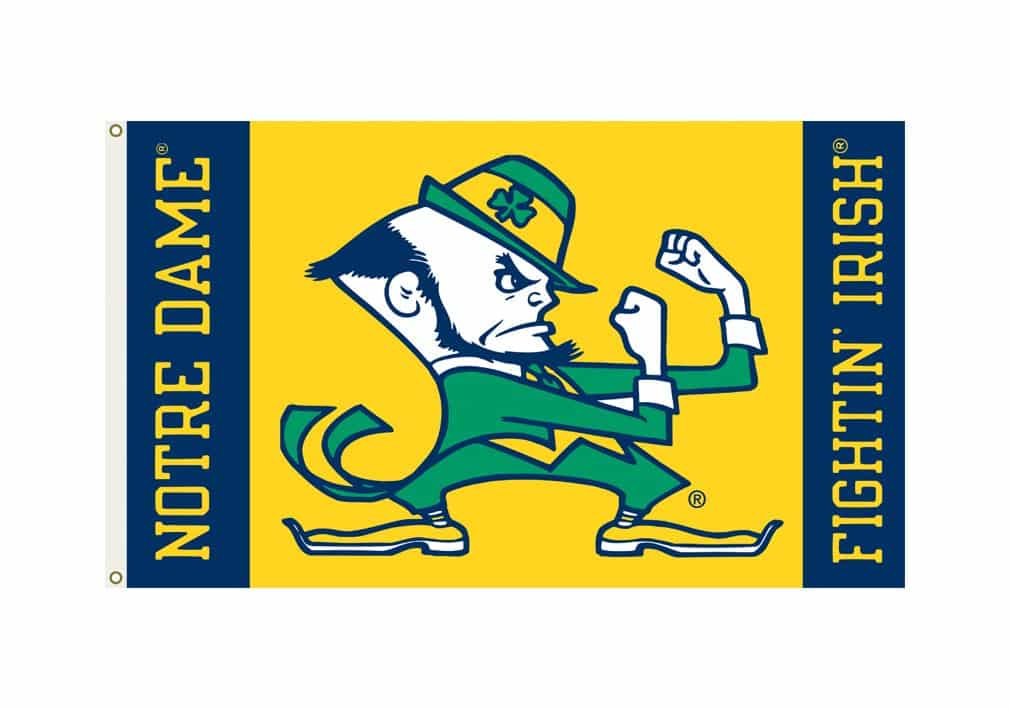 Notre Dame Fighting Irish 3'x5' Leprechaun Flag