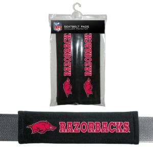Arkansas Razorbacks Velour Seat Belt Pads