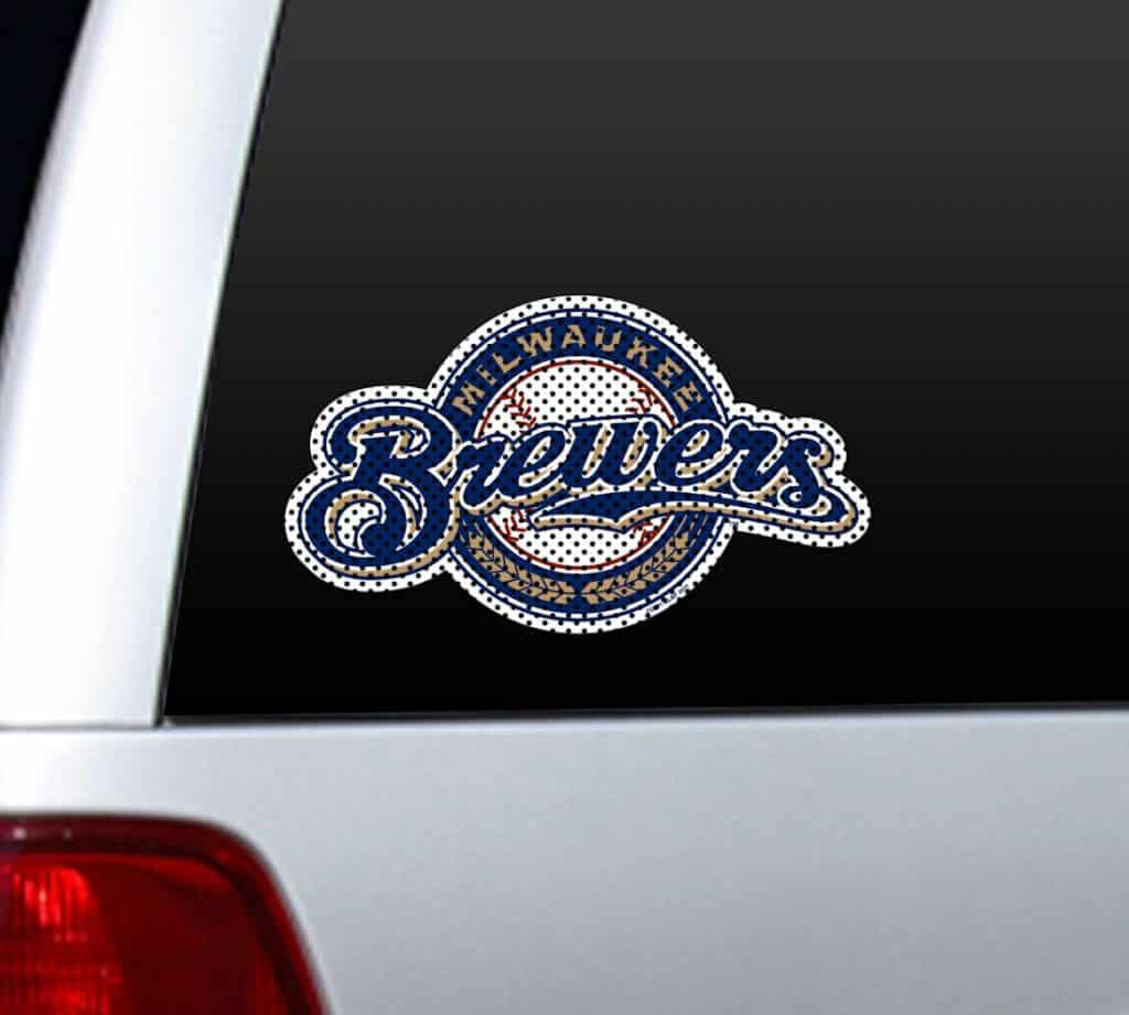 Milwaukee Brewers Die-Cut Window Film - Large
