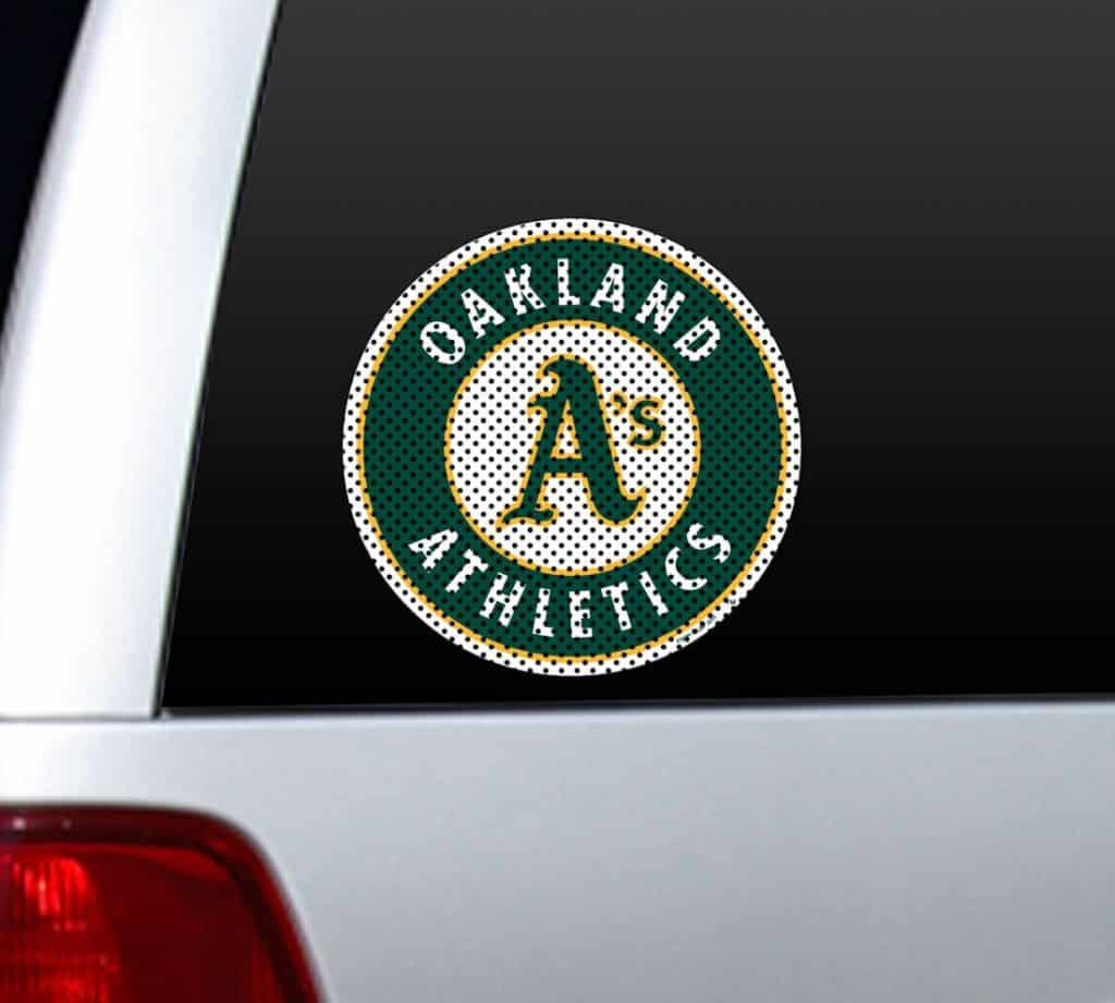 Oakland Athletics Die-Cut Window Film - Large