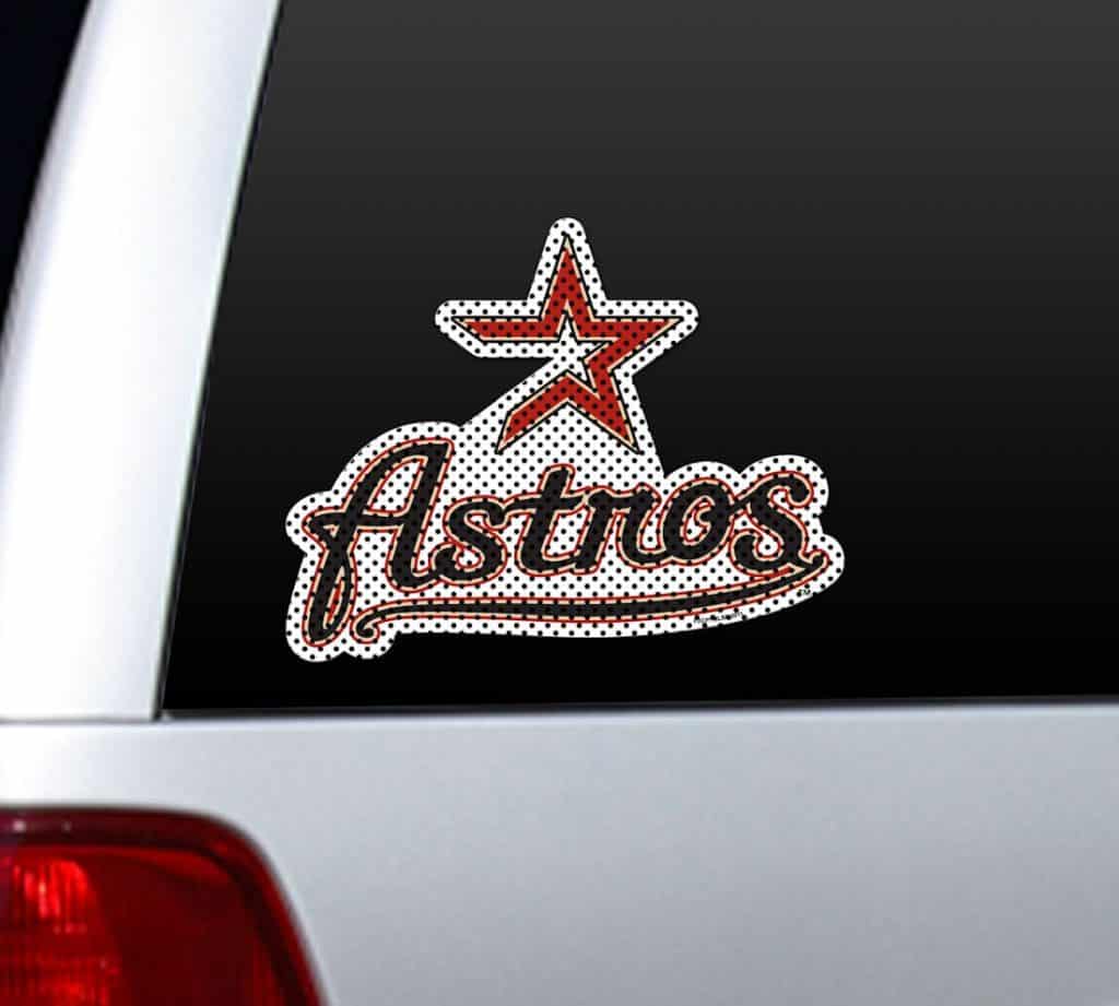 Houston Astros Die-Cut Window Film - Large